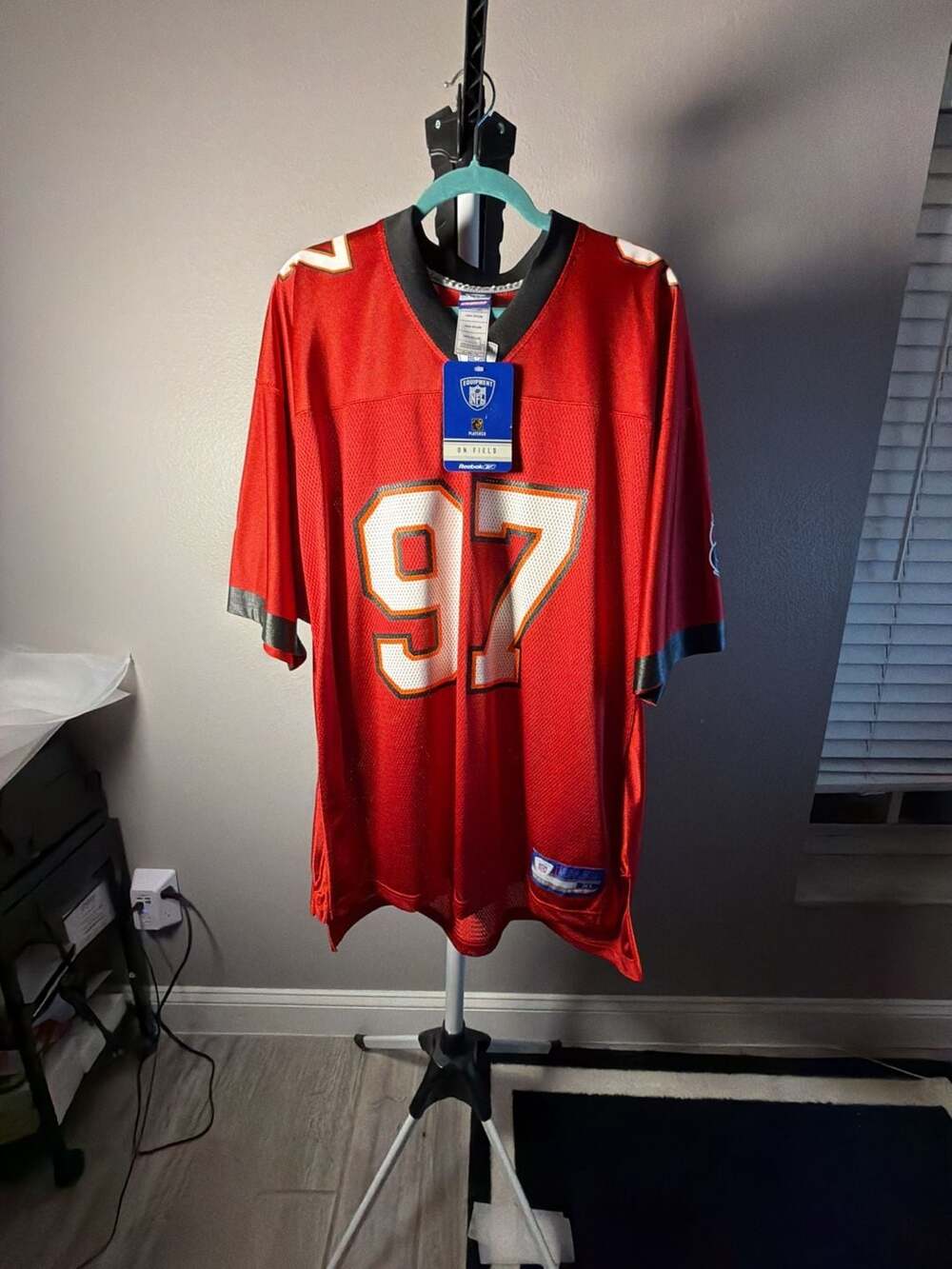 Reebok Tampa Bay Buccaneers Simeon Rice #97 Jersey Size XL Red